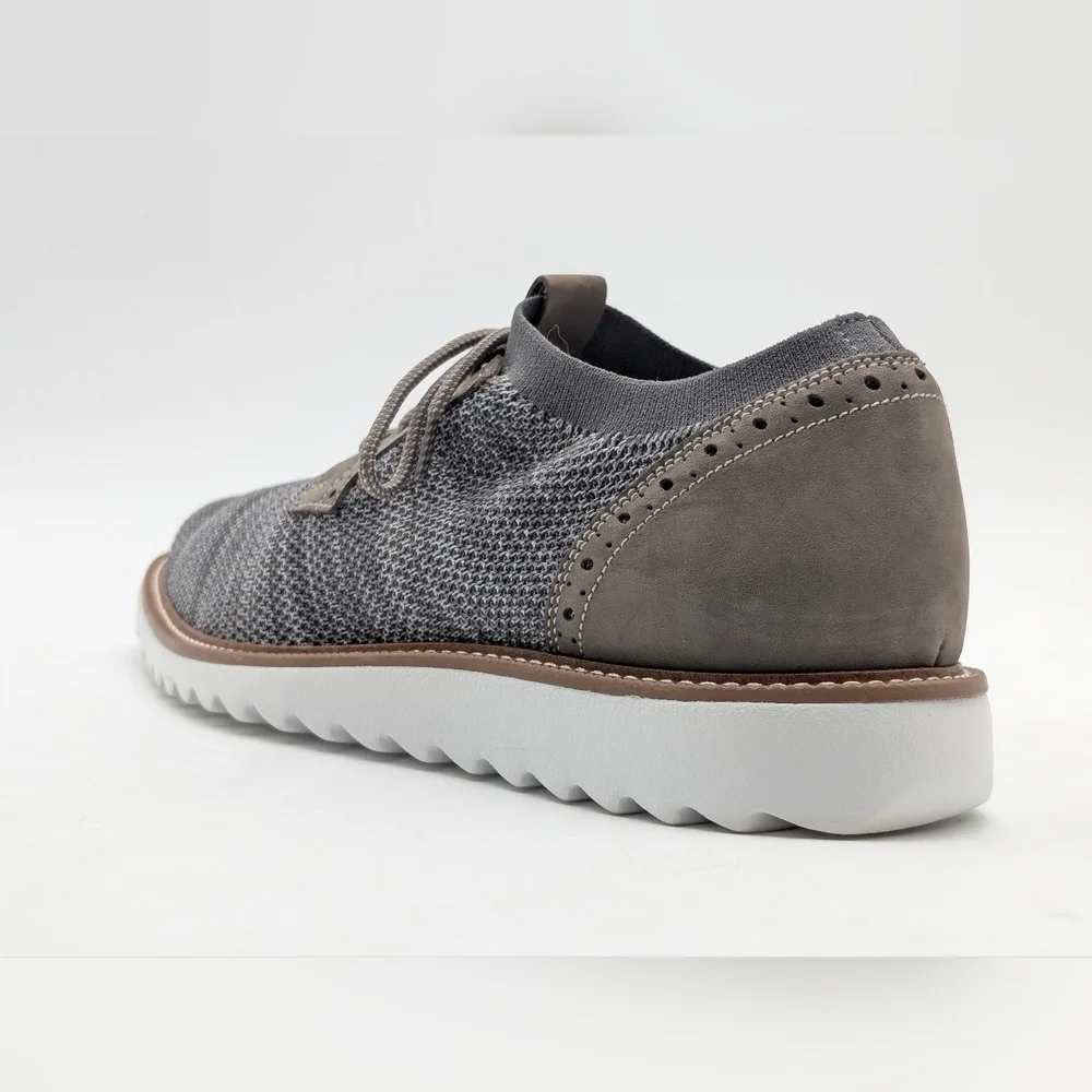 Dockers Feinstein Men Size 11.5 Gray Knit Oxford Smart Series Comfort Foot Bed
